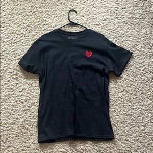 Comme des Garcons Black T-Shirt with Heart Logo